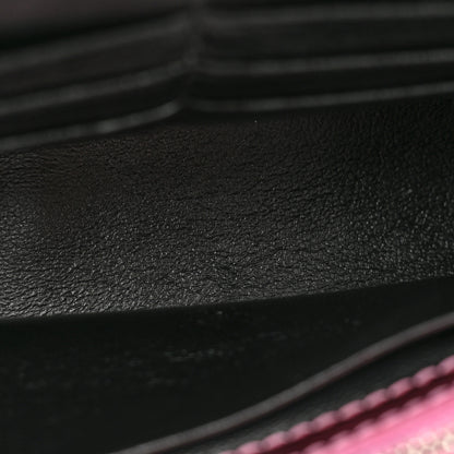 Balenciaga Metallic Shiny Calfskin Crocodile Embossed Hourglass Chain Bag Pink 14 of 14