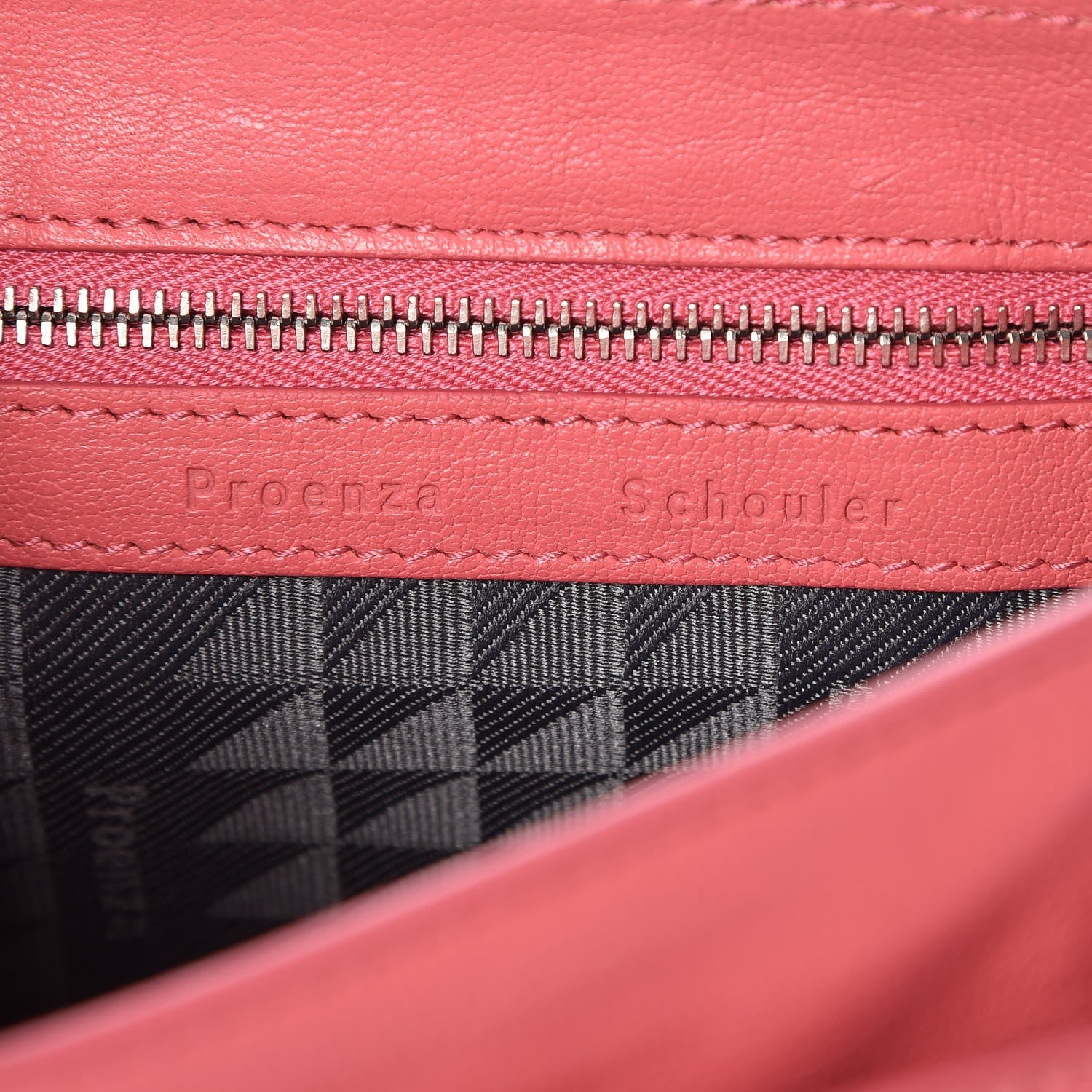 Proenza Schouler Lambskin PS1 Pouch Messenger Hibiscus 5 of 8