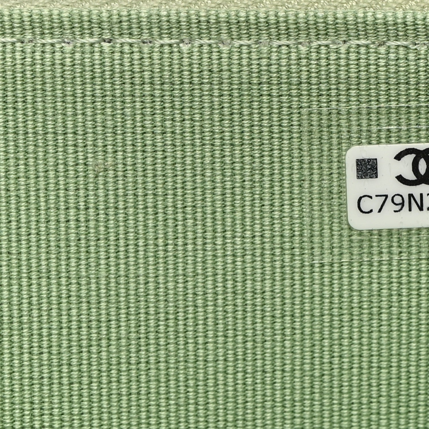 Chanel Lambskin Quilted CC Zip Around Card Holder Light Green 8 of 8