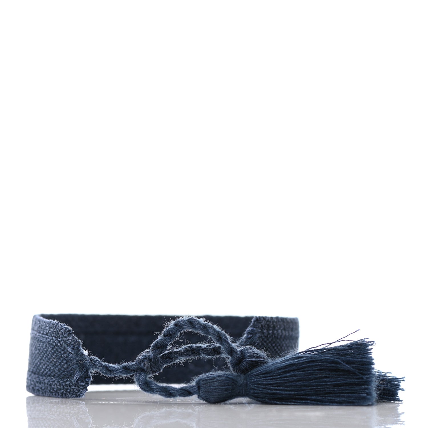 Christian Dior Woven Cotton J'Adior Friendship Bracelet Set Denim Blue Beige 5 of 5