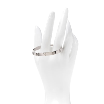 Cartier 18K White Gold LOVE Bracelet 16 2 of 4