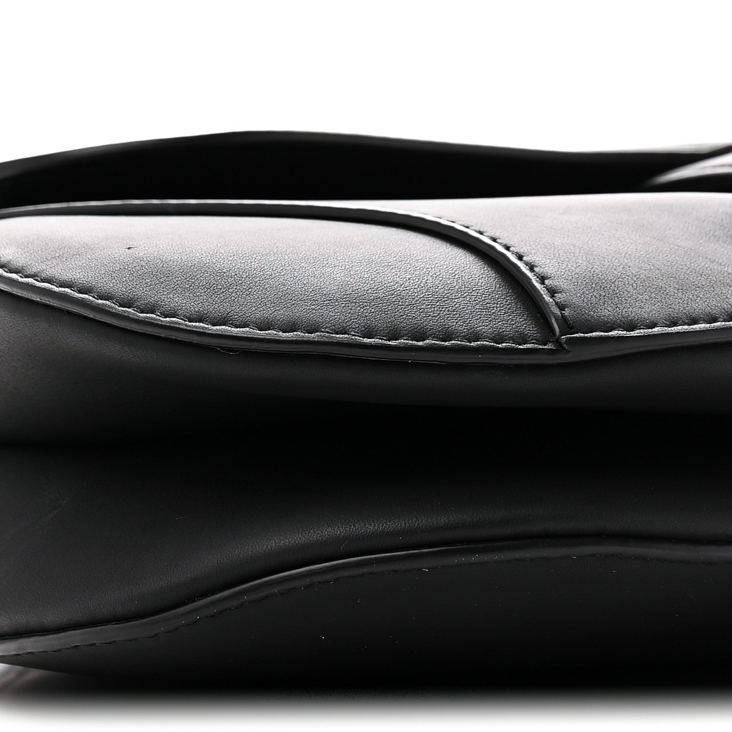 Christian Dior Ultra Matte Calfskin Saddle Bag Black 9 of 11