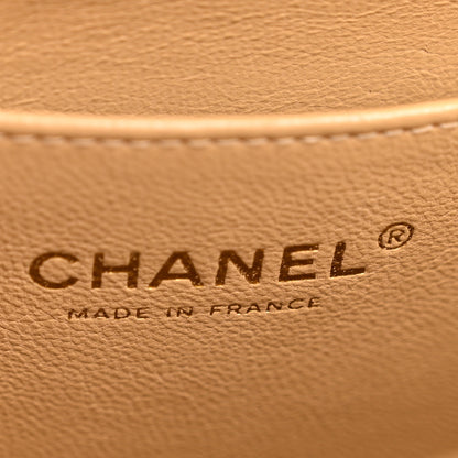 Chanel Caviar Quilted XL Jumbo Single Flap Beige 6 of 13