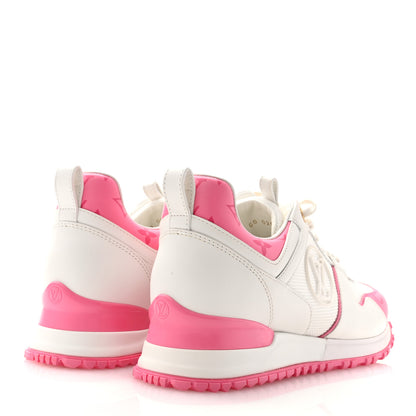 Louis Vuitton Calfskin Monogram Run Away Sneakers 38 White Pink 4 of 9