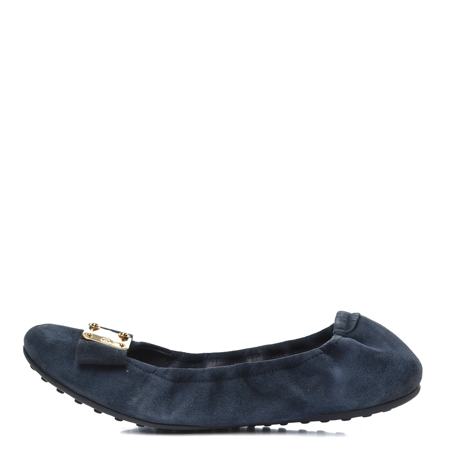 Louis Vuitton Suede S-Lock Ballerina Flats 39 Marine 1 of 17