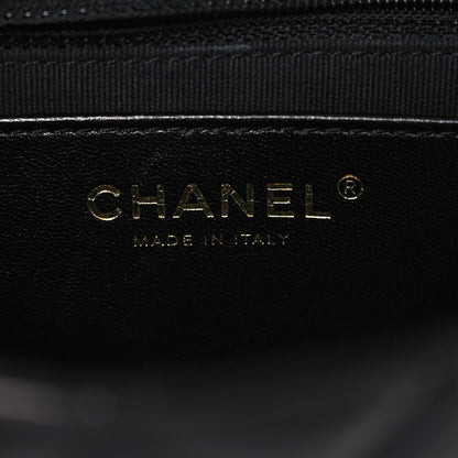 Chanel Lambskin Resin Quilted Mini Heart Square Flap Black 6 of 11