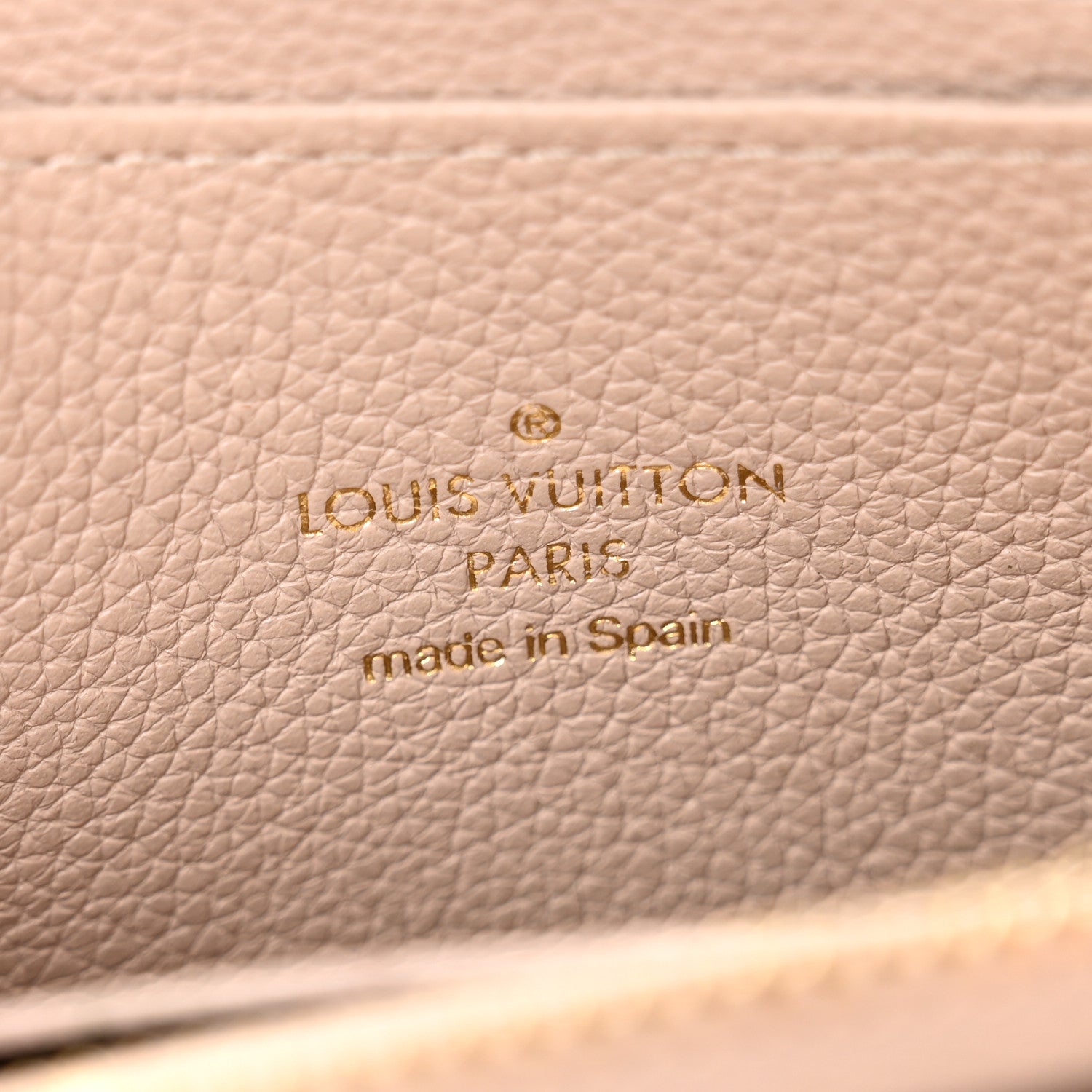 Louis Vuitton Calfskin Lockme Zippy Coin Purse Greige 6 of 9