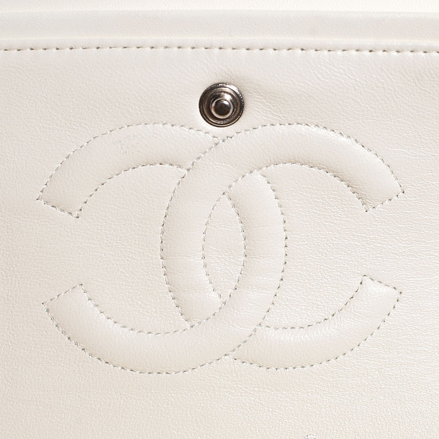 Chanel Patent Quilted Medium Double Flap White 6 of 8