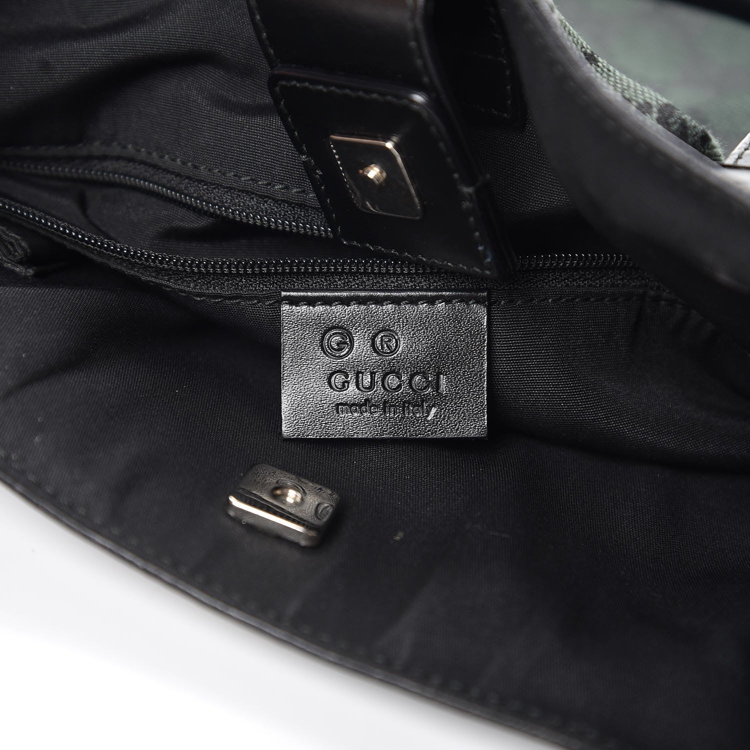 Gucci Monogram Medium Abbey Convertible Tote Dark Green 6 of 8