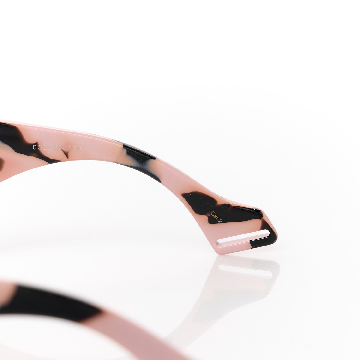 Gucci Irregular Ladies Sunglasses GG1329S Black Havana Red 7 of 9