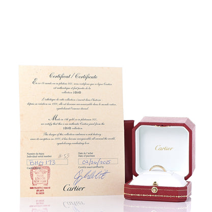 Cartier 18K Yellow Gold 3.5mm LOVE Wedding Band Ring 53 6.25 5 of 5