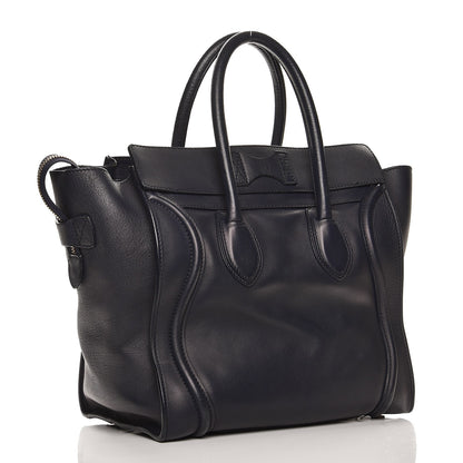Celine Smooth Calfskin Mini Luggage Navy Blue 3 of 16