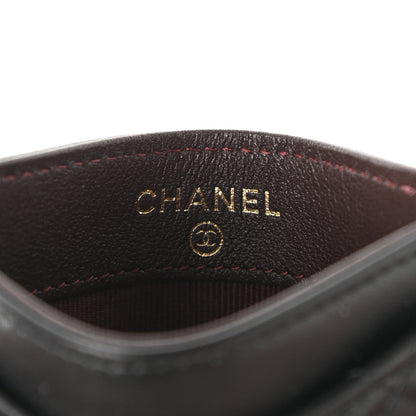 Chanel Lambskin Quilted Card Holder Black 6 of 9