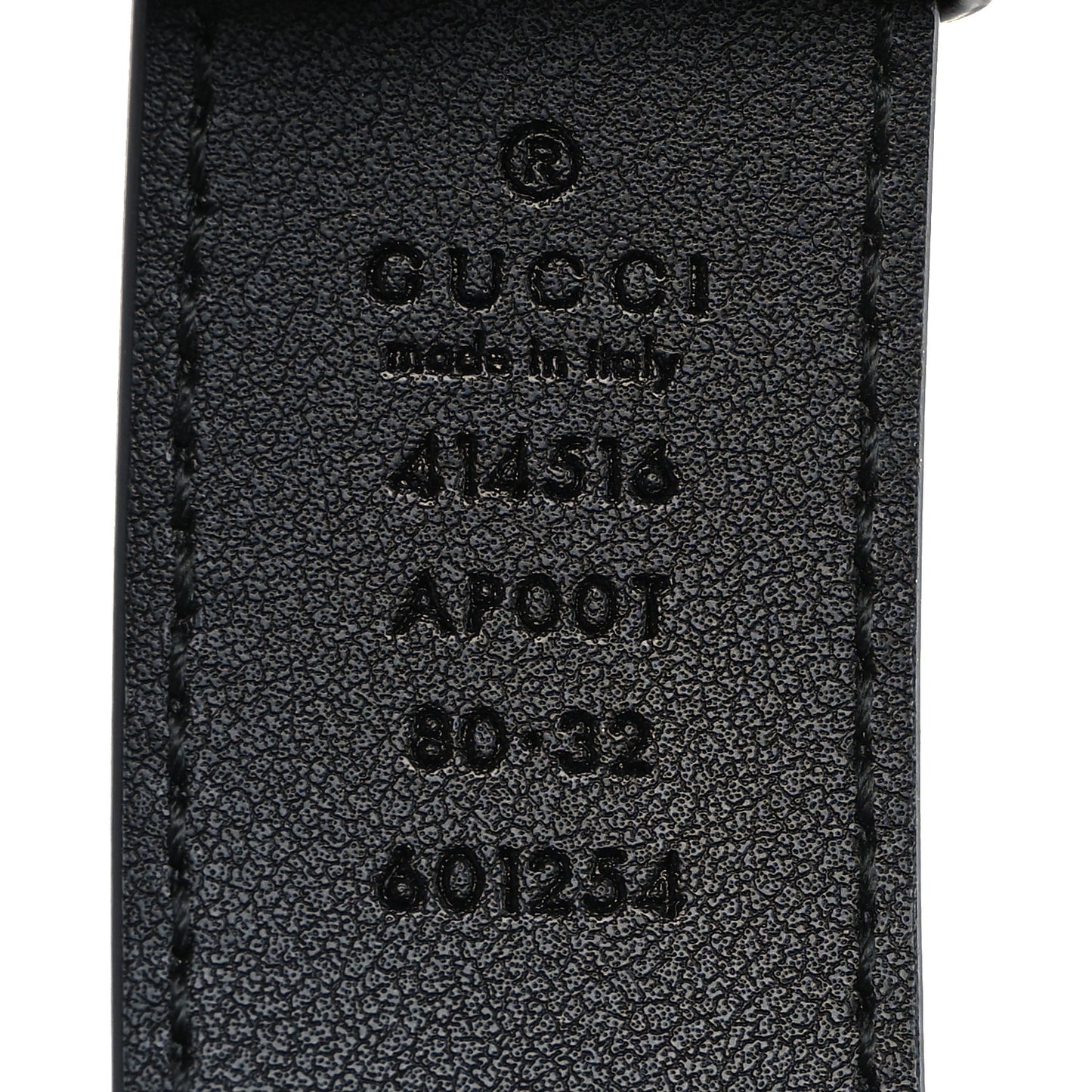 Calfskin Double G 30mm Belt 80 32 Black