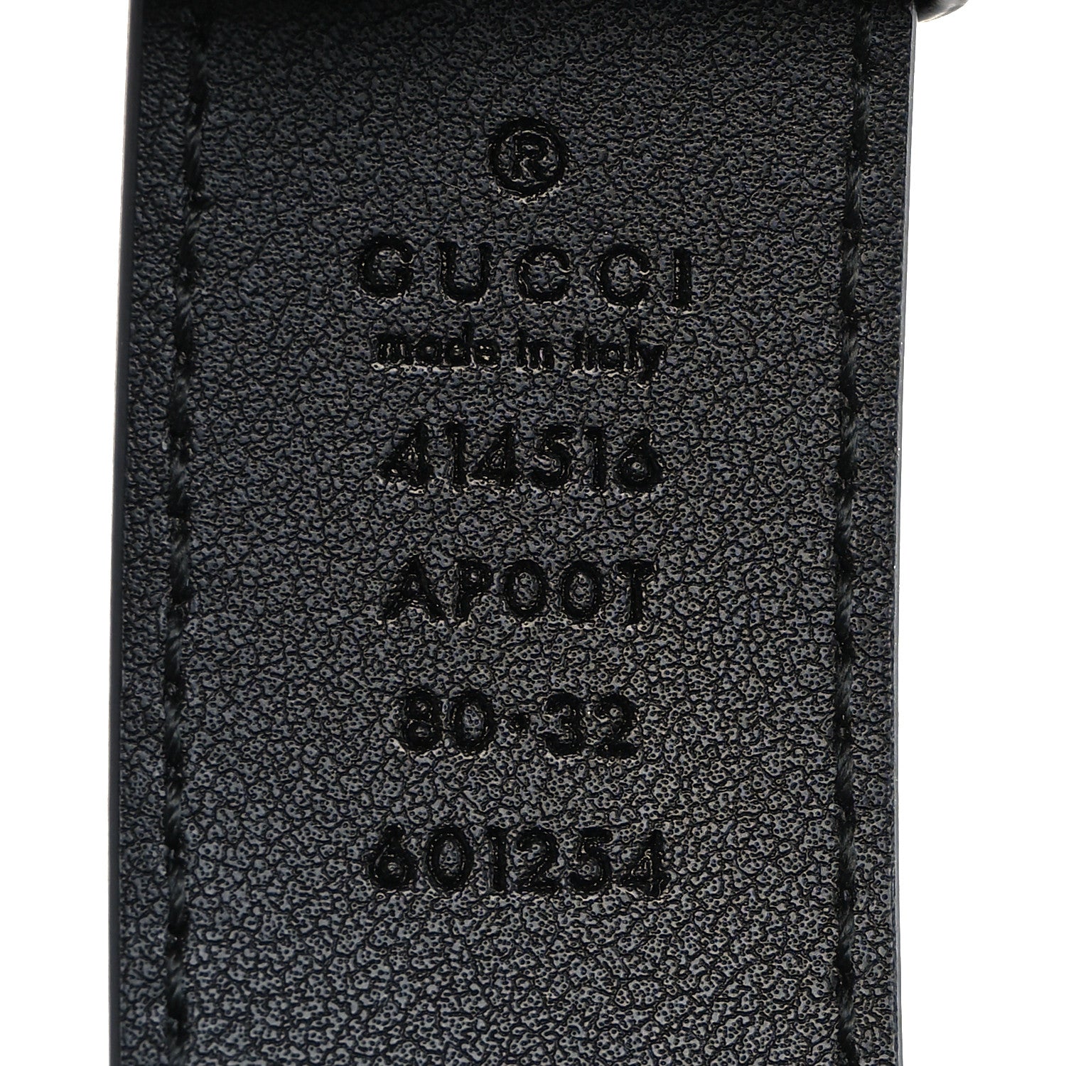 Gucci Calfskin Double G 30mm Belt 80 32 Black 3 of 5