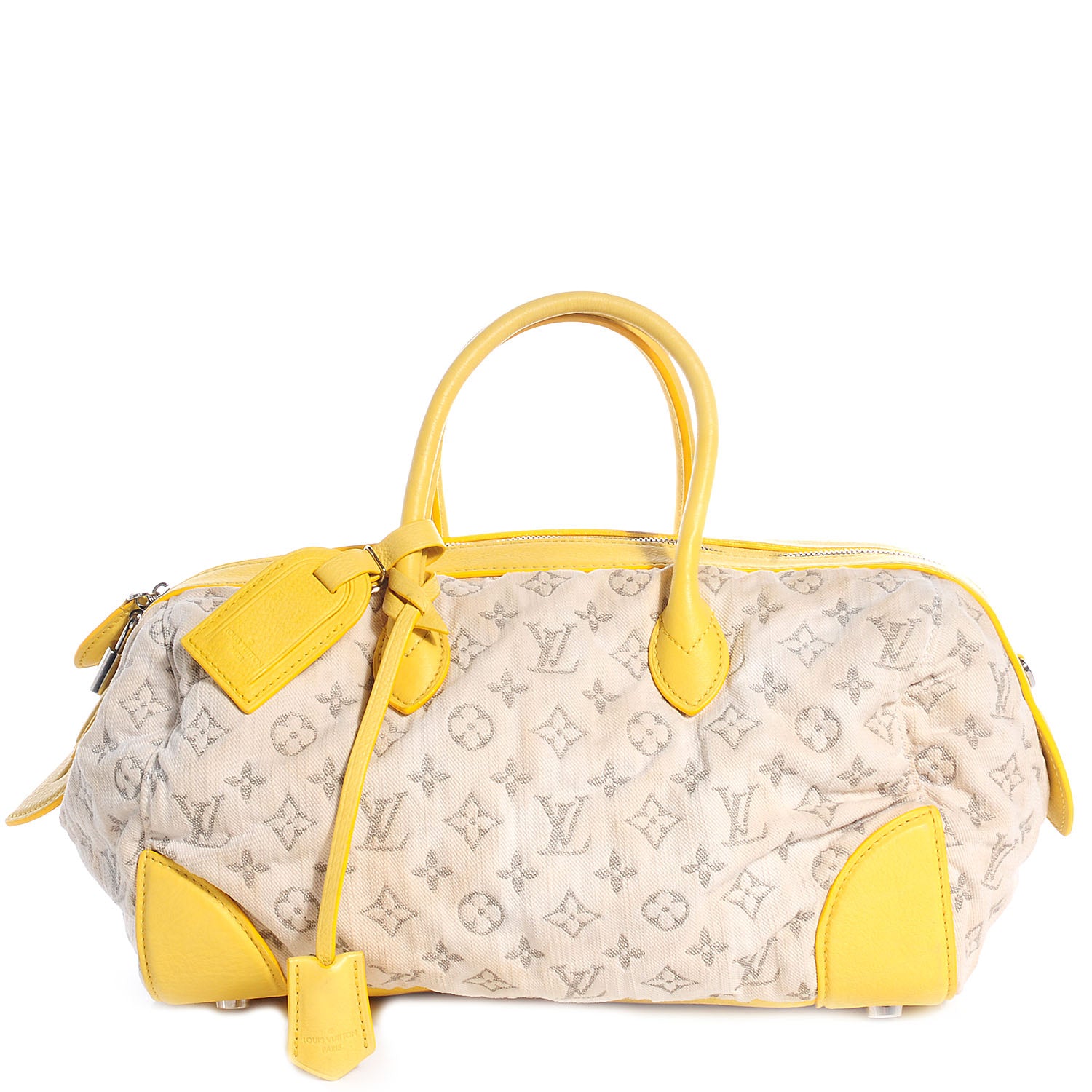 Louis Vuitton Monogram Denim Speedy Round Yellow 1 of 7