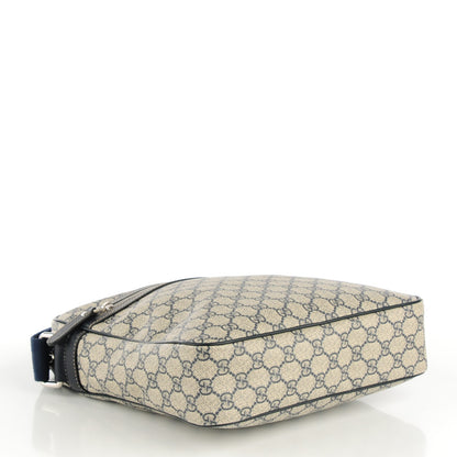 Gucci GG Supreme Monogram Selleria Calfskin Medium Messenger Bag Beige Blue 4 of 7
