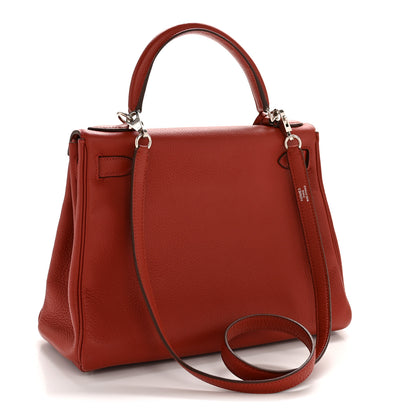 Hermes Taurillon Clemence Kelly Retourne 28  Brique 3 of 14