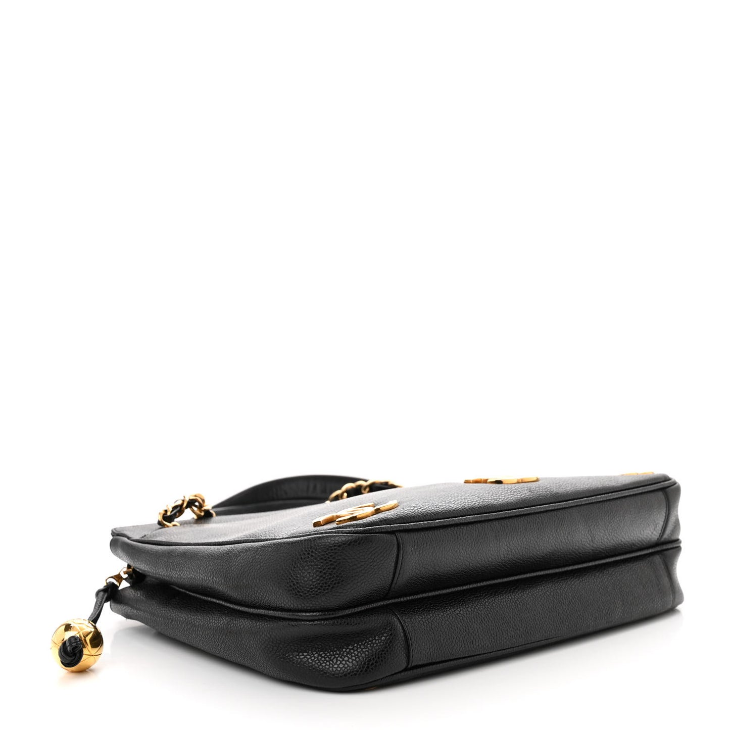 Caviar CC Shoulder Bag Black