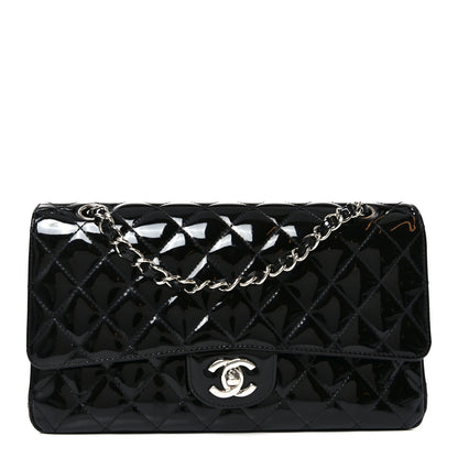 Chanel Patent Quilted Medium Double Flap Black 1 of 10