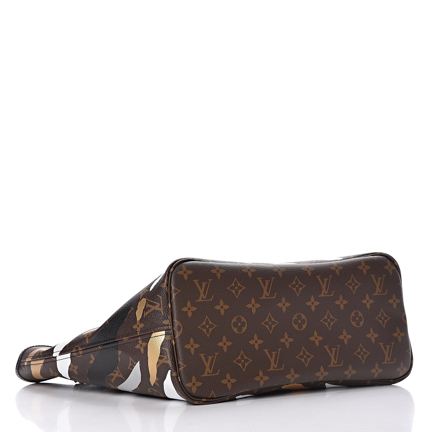 X LOL Monogram Neverfull MM Gold Silver