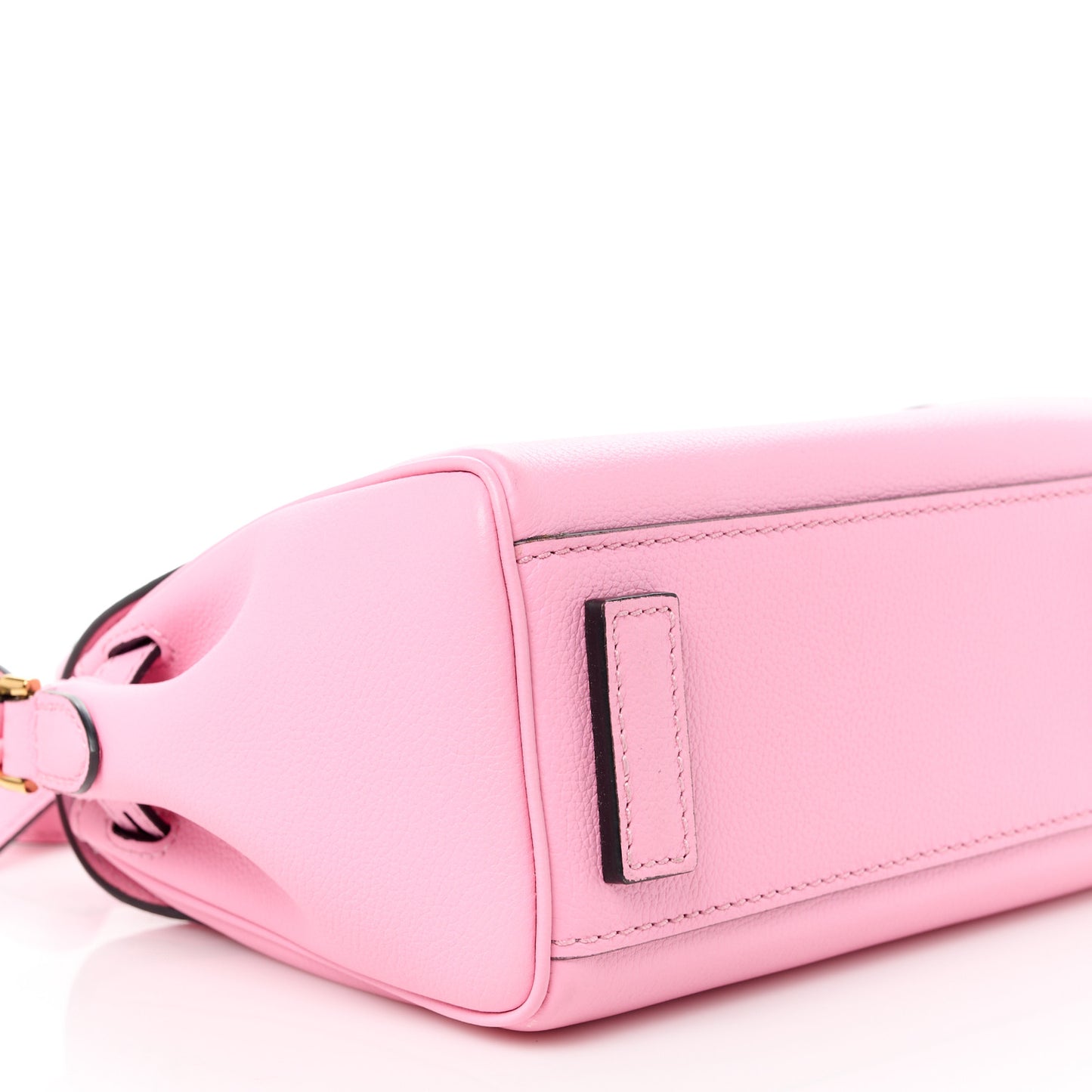 Grained Calfskin Small La Medusa Top Handle Bag Pink