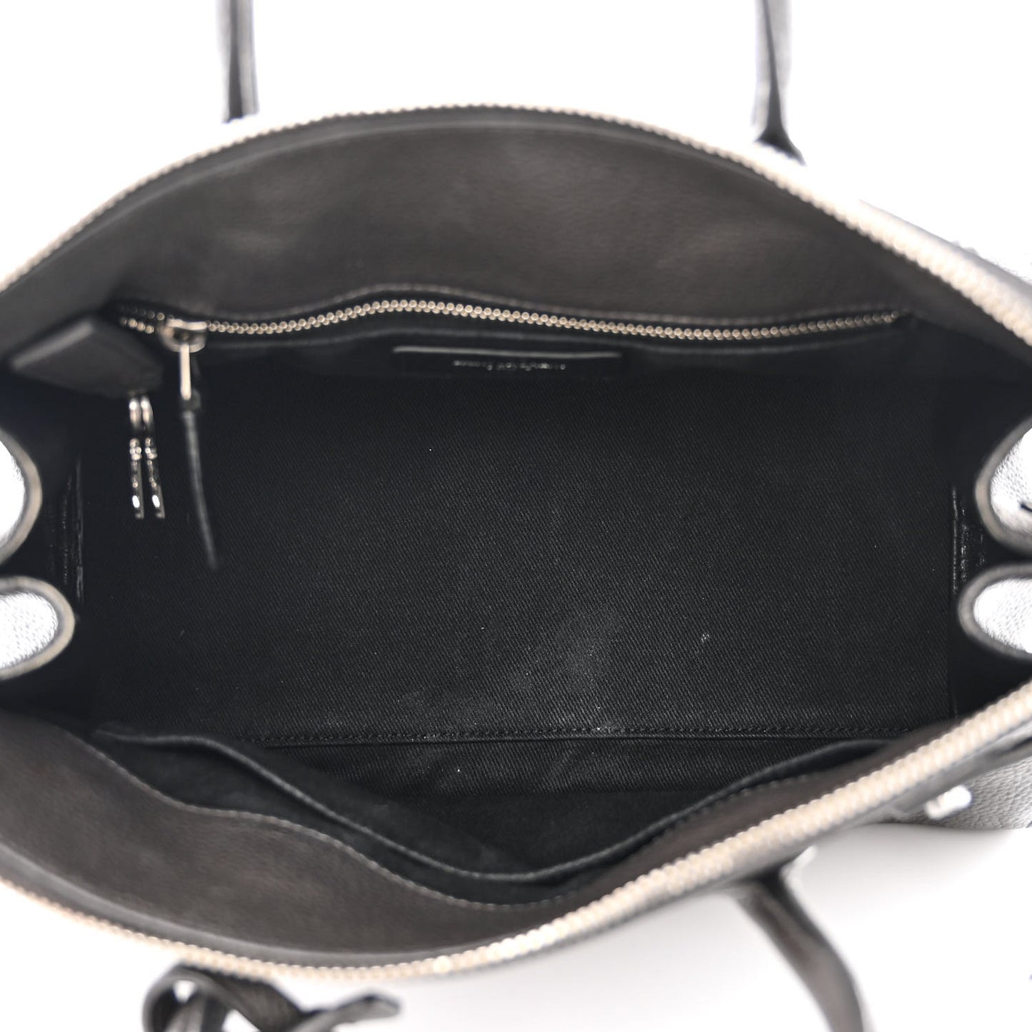 Grained Calfskin Baby Sac De Jour Souple Asphalt
