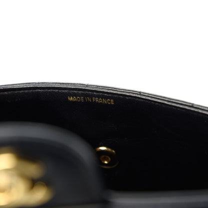 Chanel Lambskin East West Chocolate Bar Flap Black 10 of 12