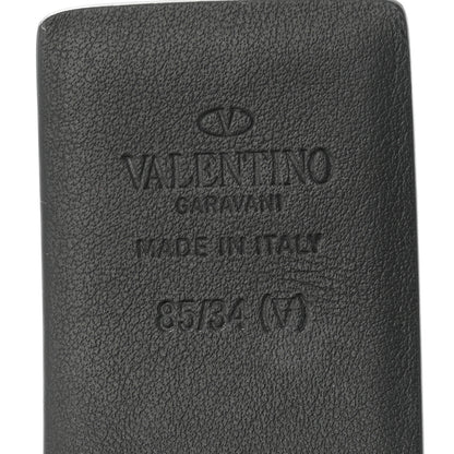 Valentino Garavani Glossy Calfskin Monochrome VLogo Belt 85 34 Black 5 of 8
