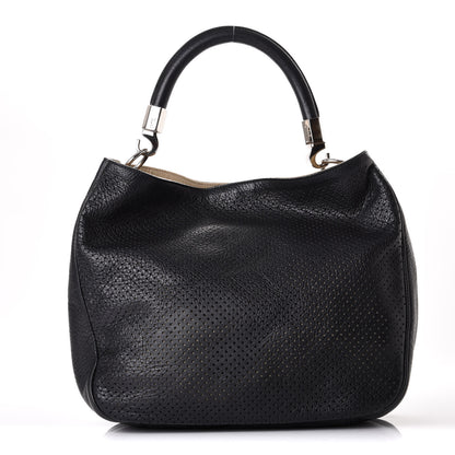 Saint Laurent Perforated Calfskin Small Roady Hobo Black 1 of 9