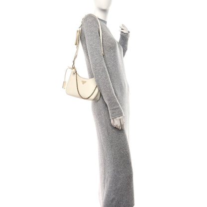 Prada Saffiano Re-Edition 2005 Shoulder Bag White 2 of 13