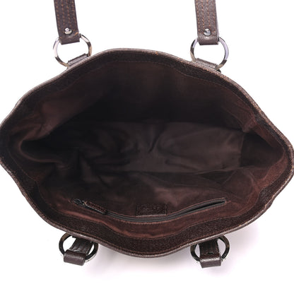 Gucci Monogram Medium Tote Dark Brown 4 of 5