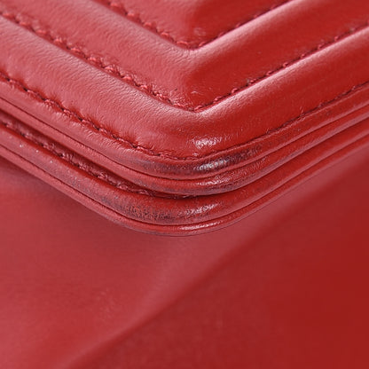Chanel Lambskin Quilted Medium Boy Flap Red 9 of 12