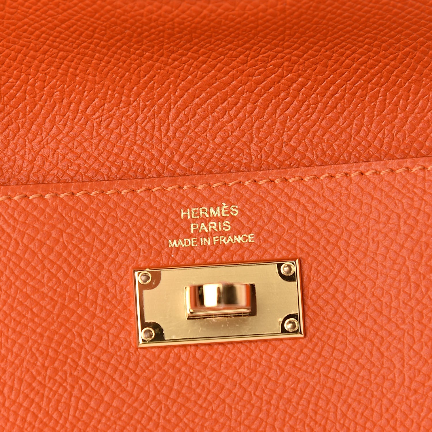 Hermes Epsom Kelly Pocket Compact Wallet Feu 6 of 8