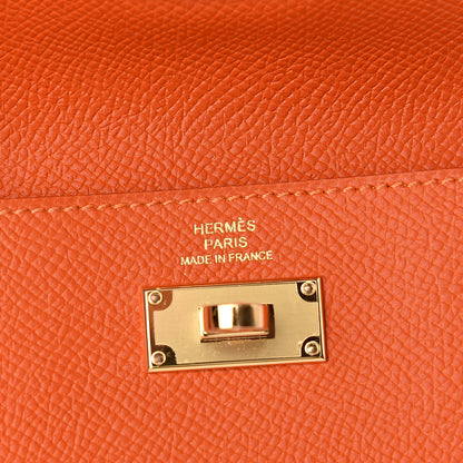 Hermes Epsom Kelly Pocket Compact Wallet Feu 6 of 8