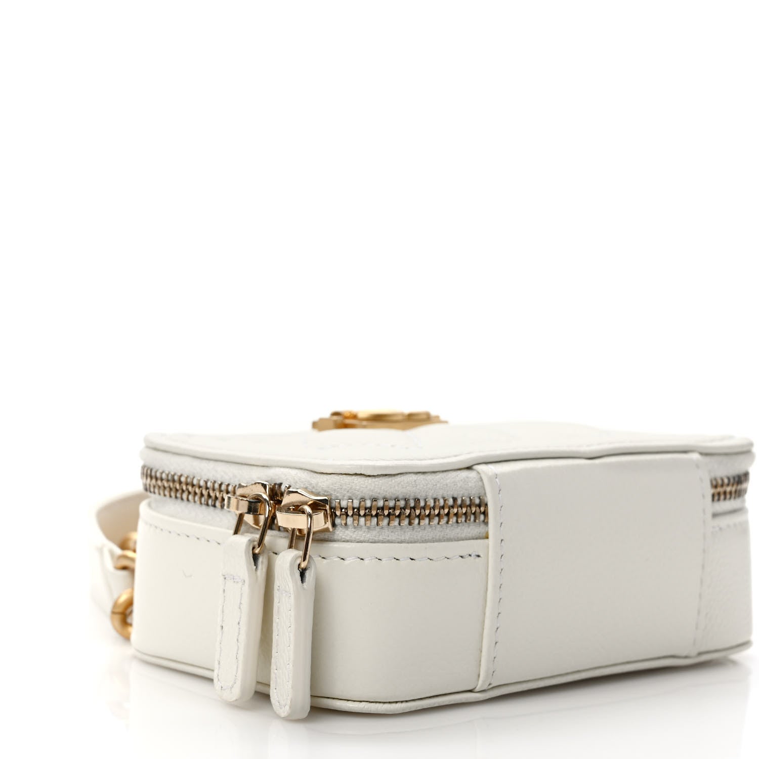 Chanel Caviar Quilted Mini Boy Clutch With Chain White 9 of 10