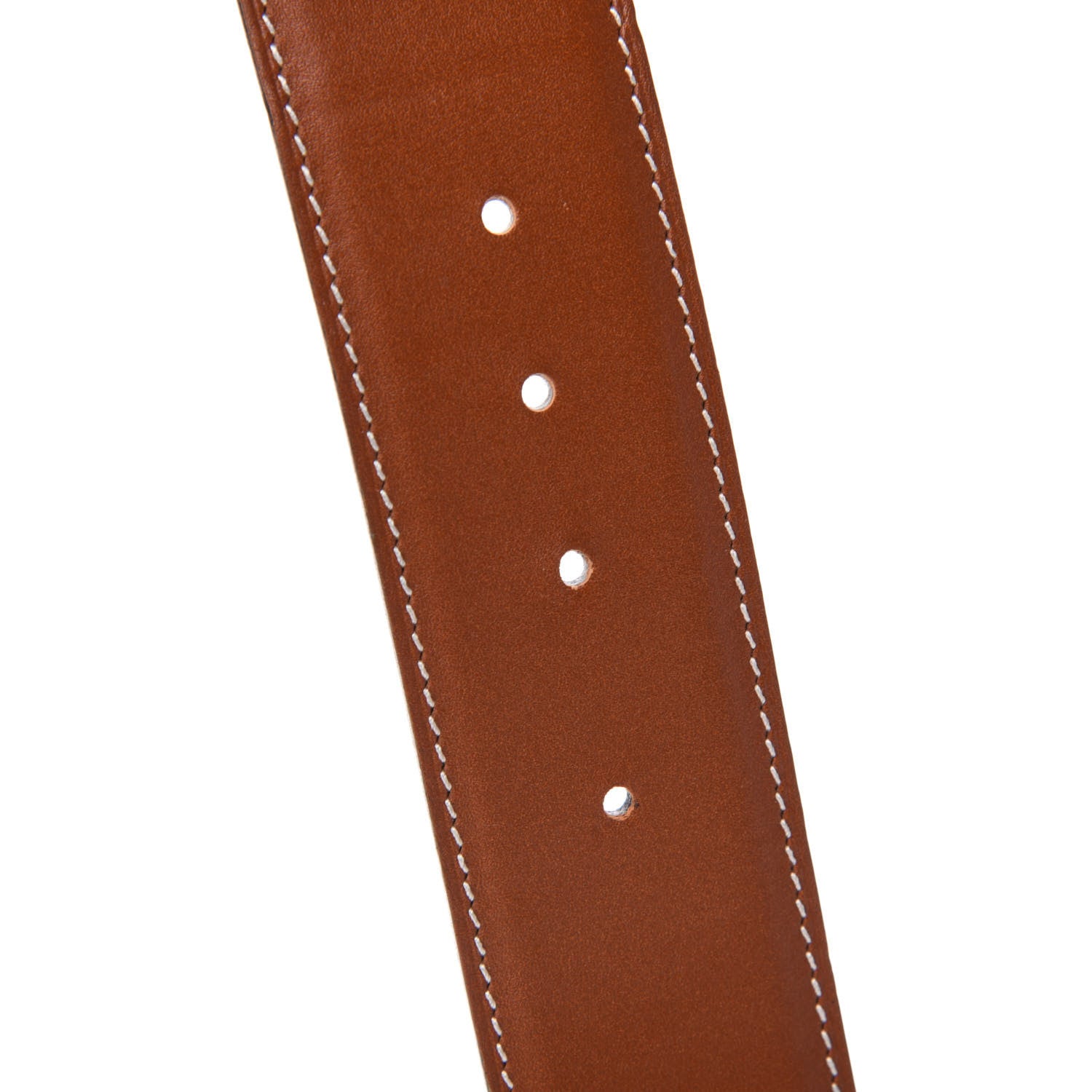 Hermes Chamonix Barenia 42mm Belt Strap 85 Black Fauve 5 of 5