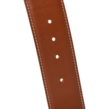 Hermes Chamonix Barenia 42mm Belt Strap 85 Black Fauve 5 of 5