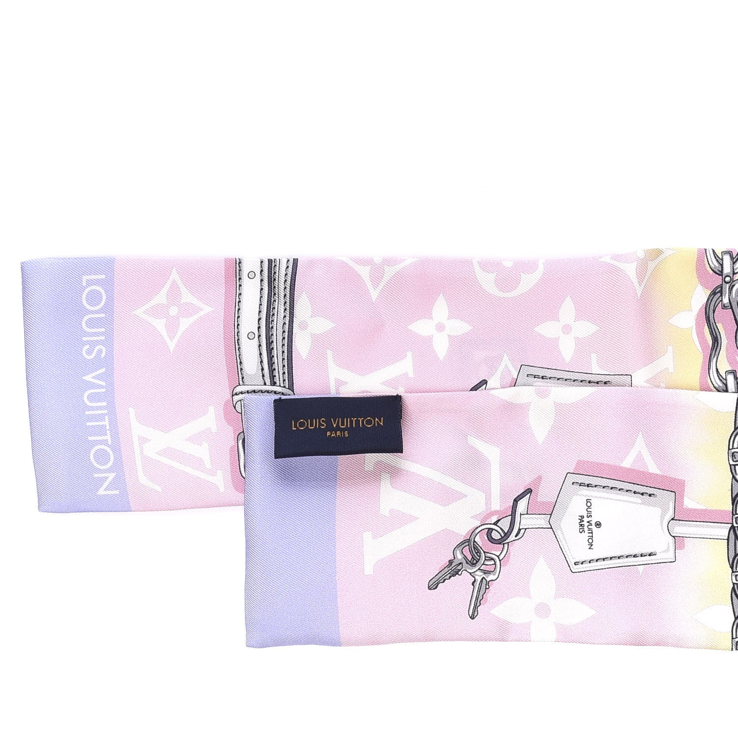 Louis Vuitton Silk Monogram Escale Confidential Bandeau Pink 4 of 5