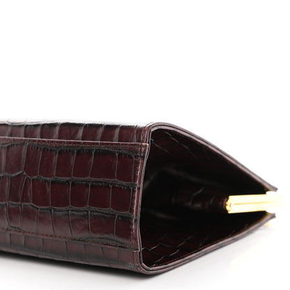 Mansur Gavriel Crocodile Embossed Calfskin Elegant Top Handle Bag Class 9 of 9