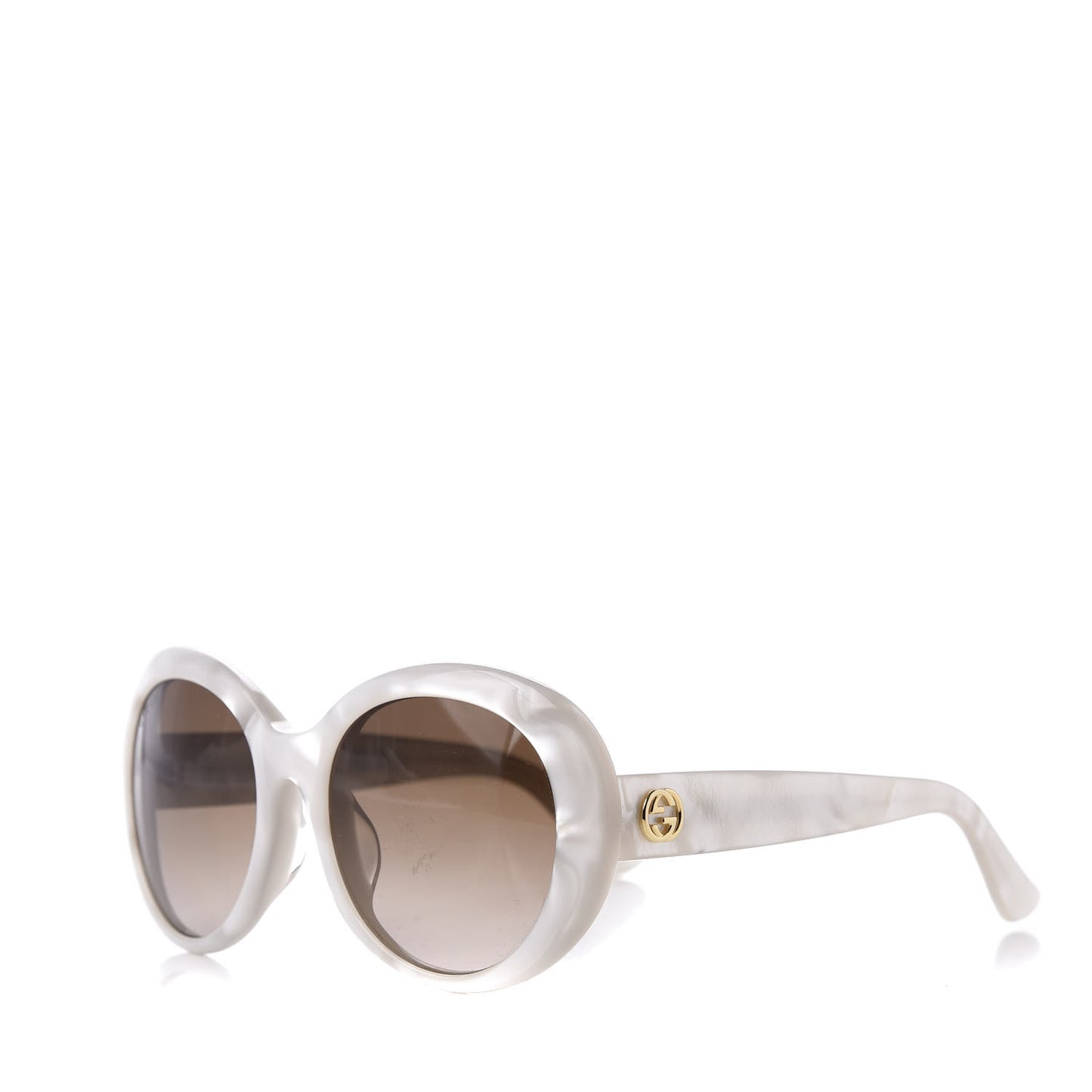 Acetate Round Sunglasses GG3829 F/S White