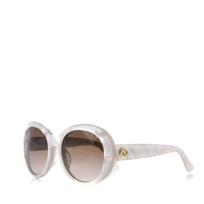 Gucci Acetate Round Sunglasses GG3829 F/S White 1 of 8