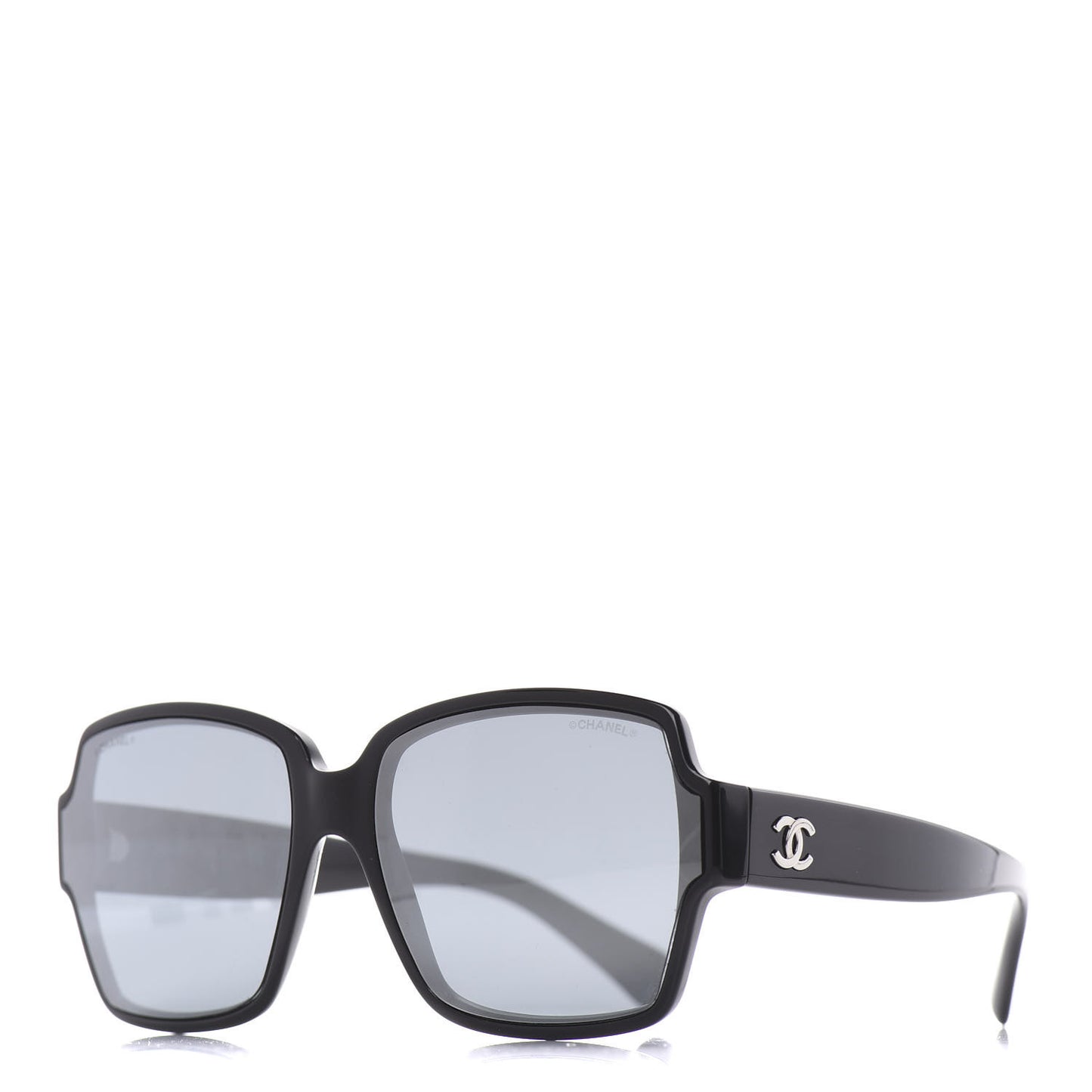 Acetate Square CC Sunglasses 5385 Black