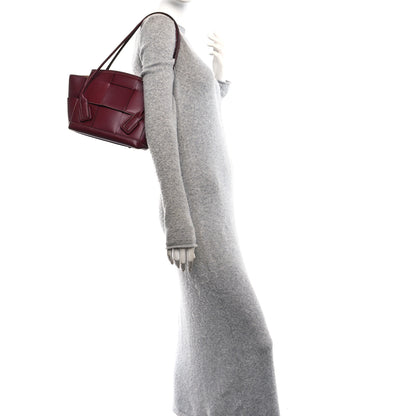 Bottega Veneta Calfskin Mini Maxi Intrecciato Arco Burgundy 2 of 11