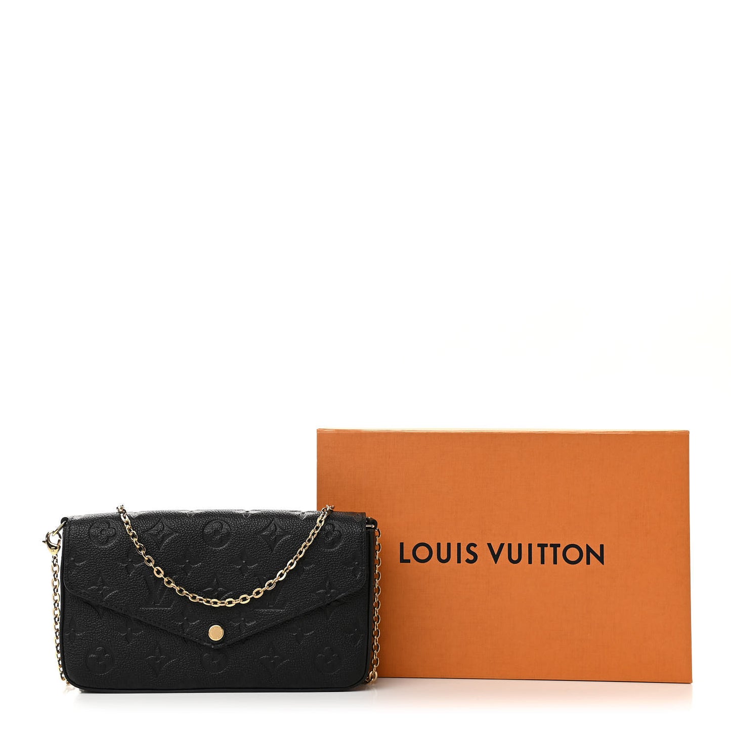 Empreinte Pochette Felicie Chain Wallet Black