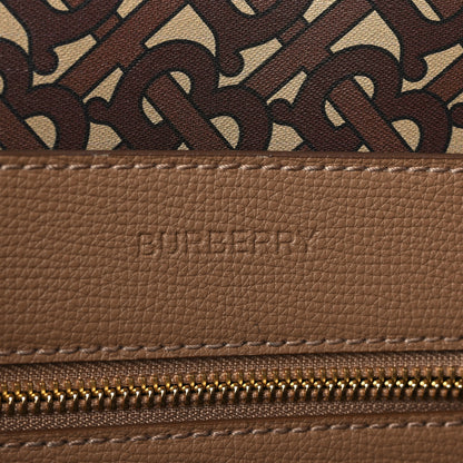 Burberry Calfskin TB Motif Embossed Medium Tote Camel 6 of 9