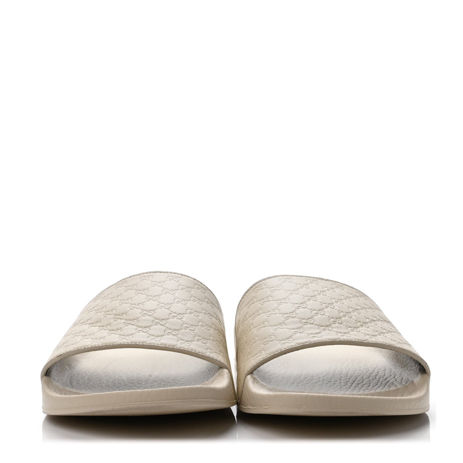 Gucci Microguccissima Slide Sandals 40 Ivory 2 of 4