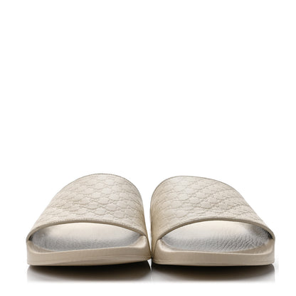 Gucci Microguccissima Slide Sandals 40 Ivory 2 of 4