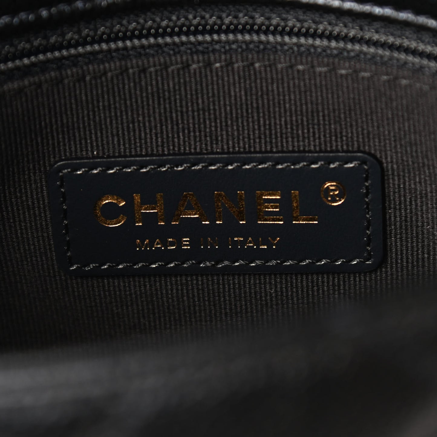 Iridescent Caviar Quilted Mini My Perfect Flap Black