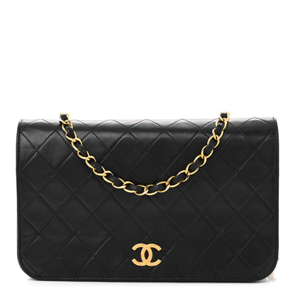 Chanel Lambskin Quilted Small Single Flap Bag Black 1 of 11